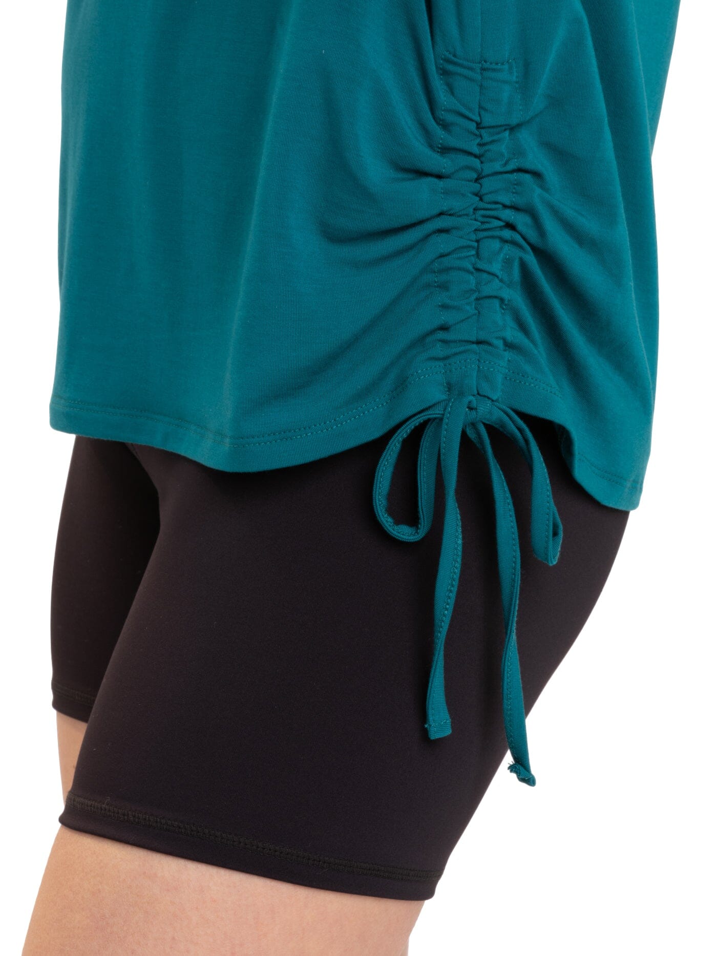 Nia Side Ruched Jersey Tee