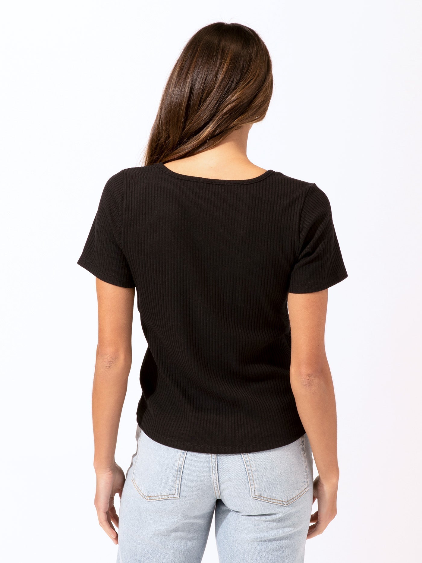Lauryn Button-Front Tee