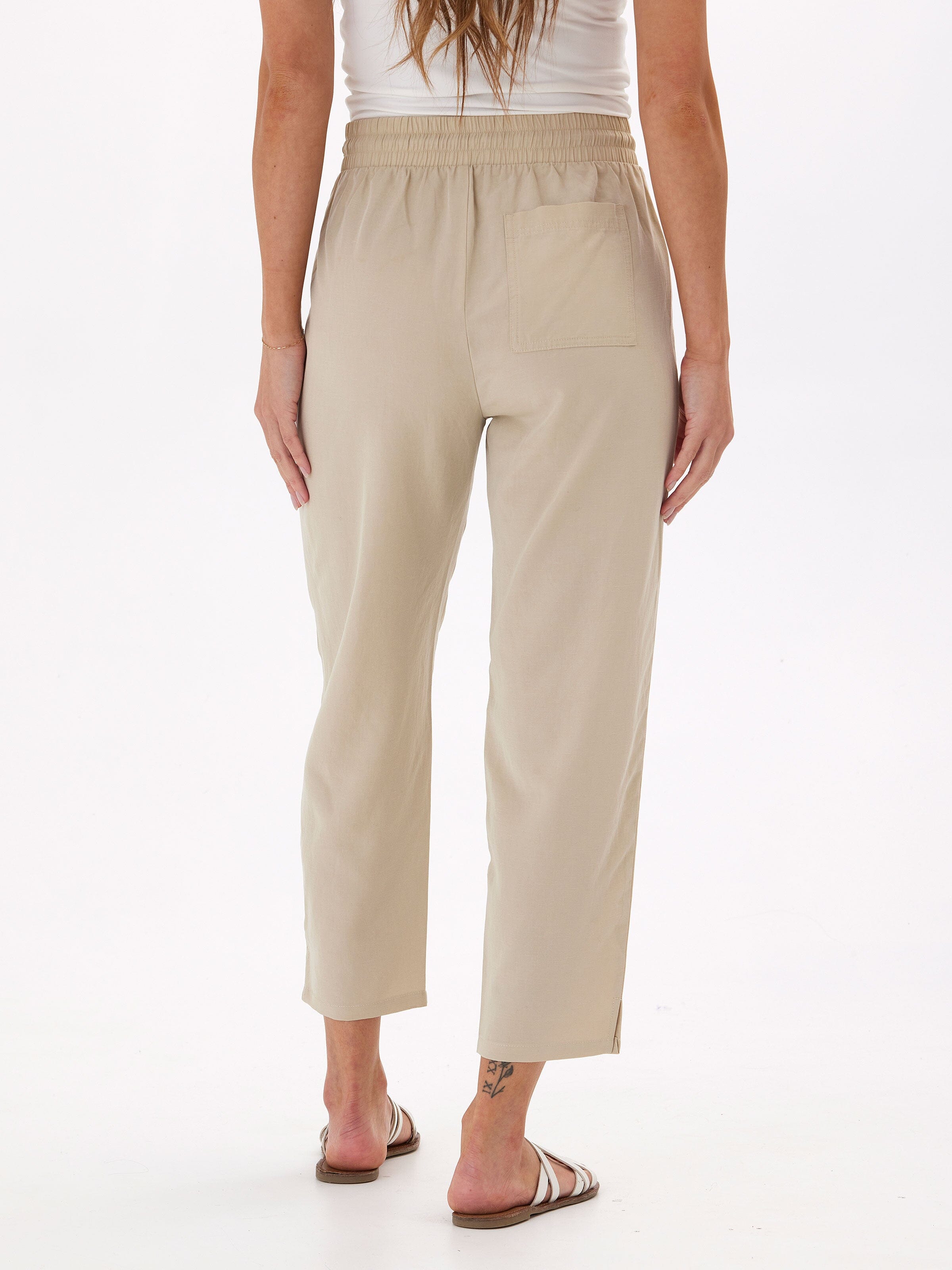 Winnie Breezy Linen Pant 25"