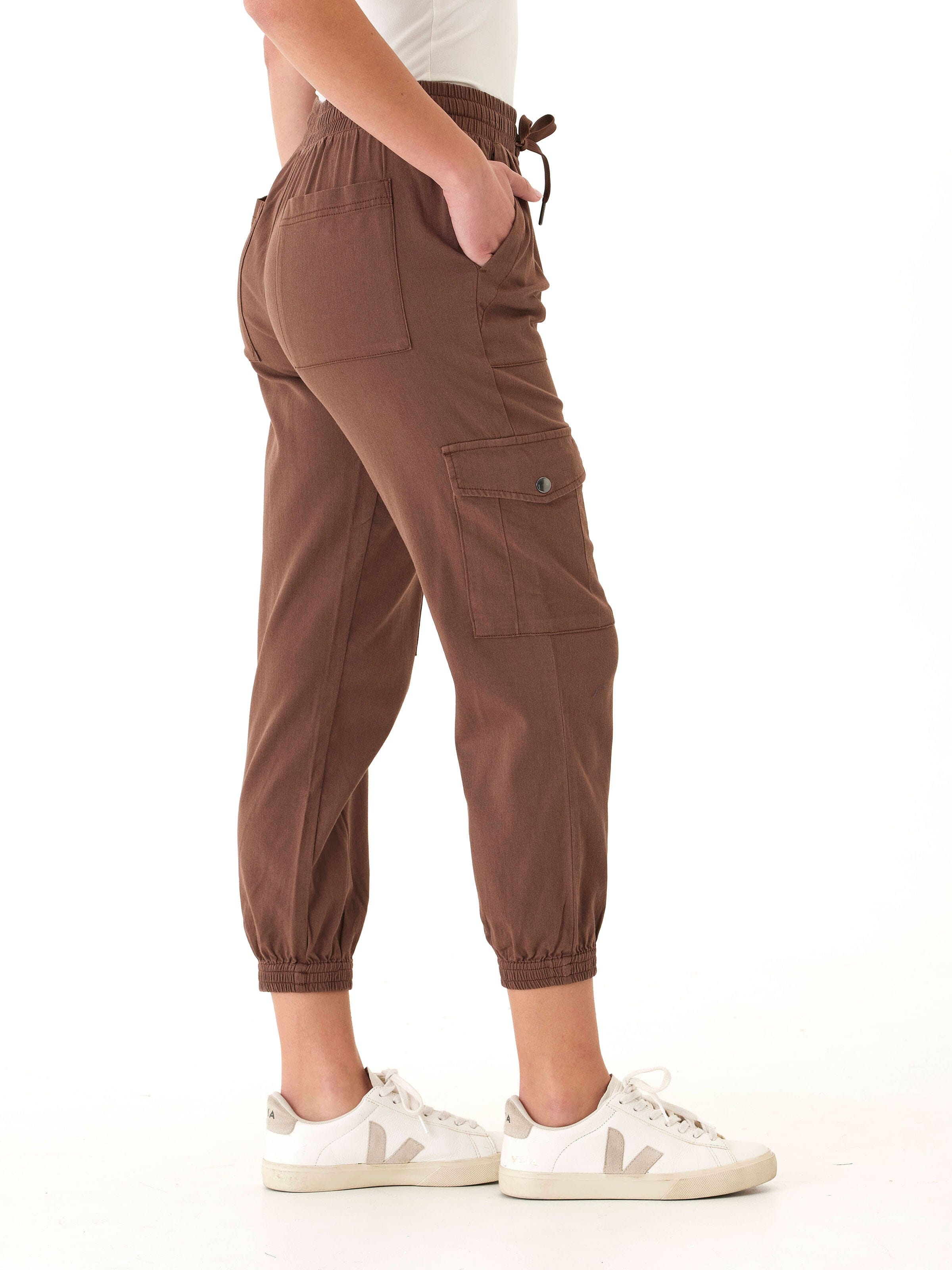 Delilah Stretch Twill Cargo Jogger 27"