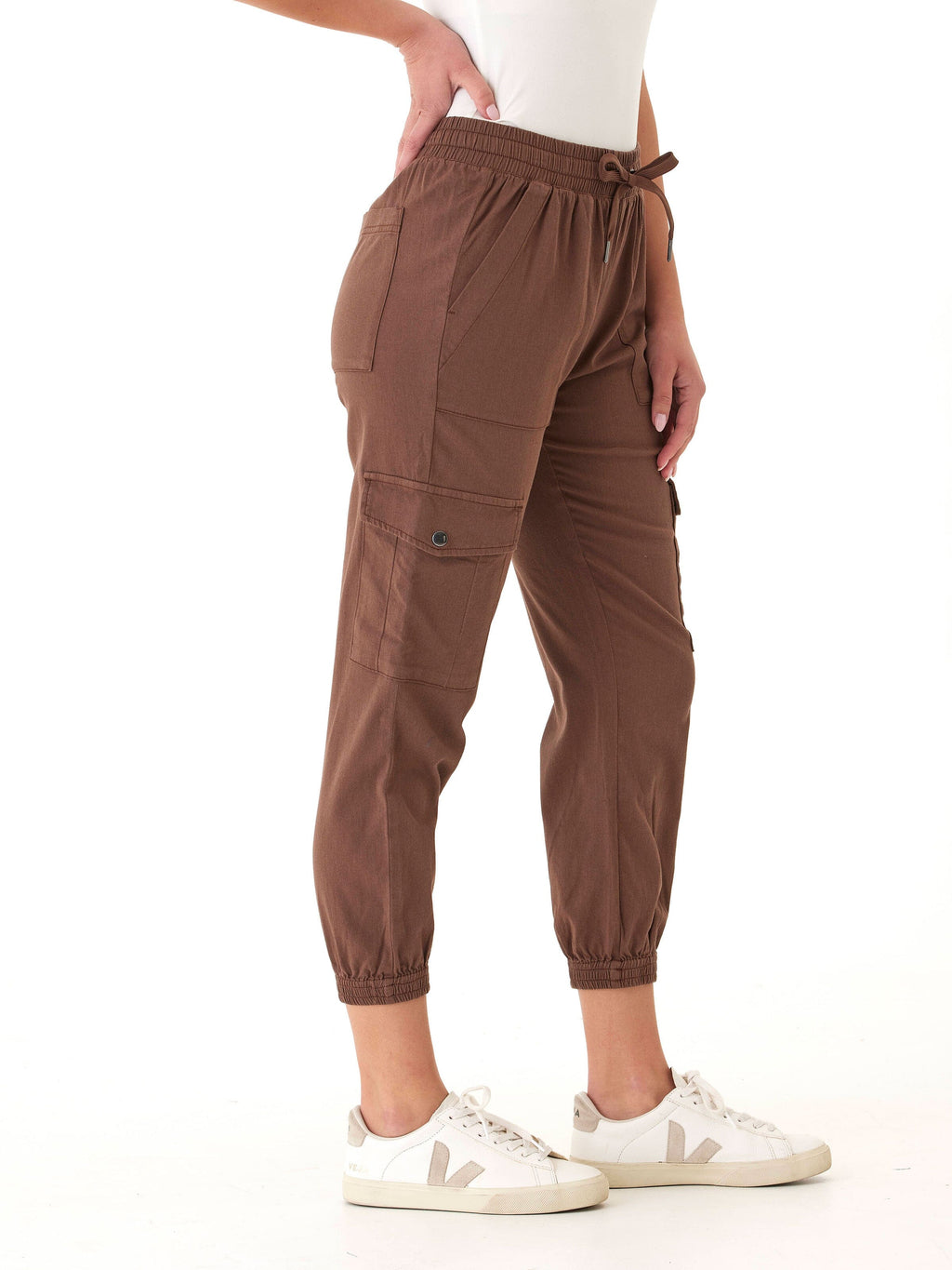 Delilah Stretch Twill Cargo Jogger 27"