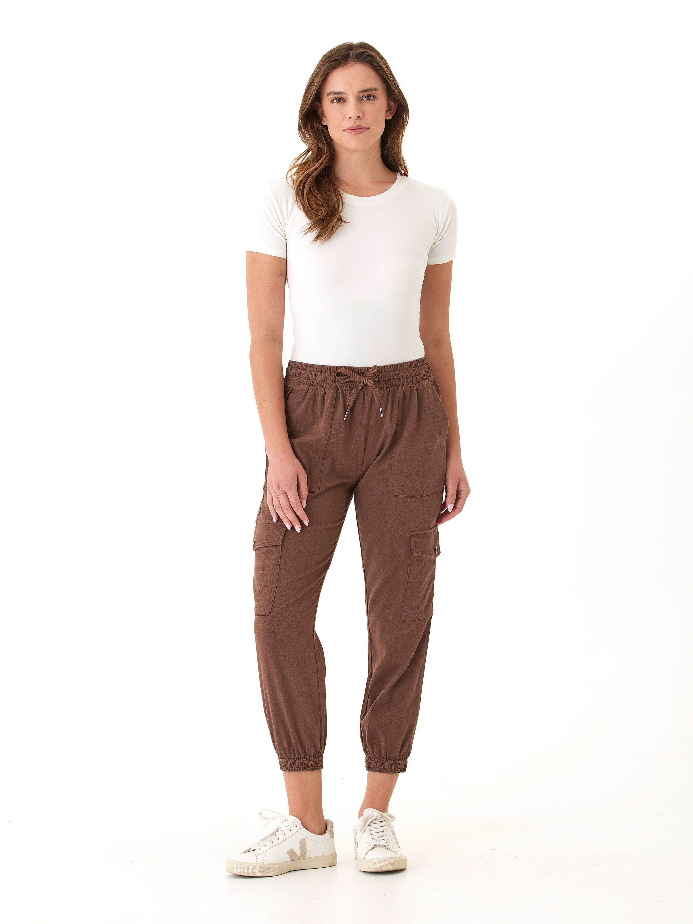 Delilah Stretch Twill Cargo Jogger 27"