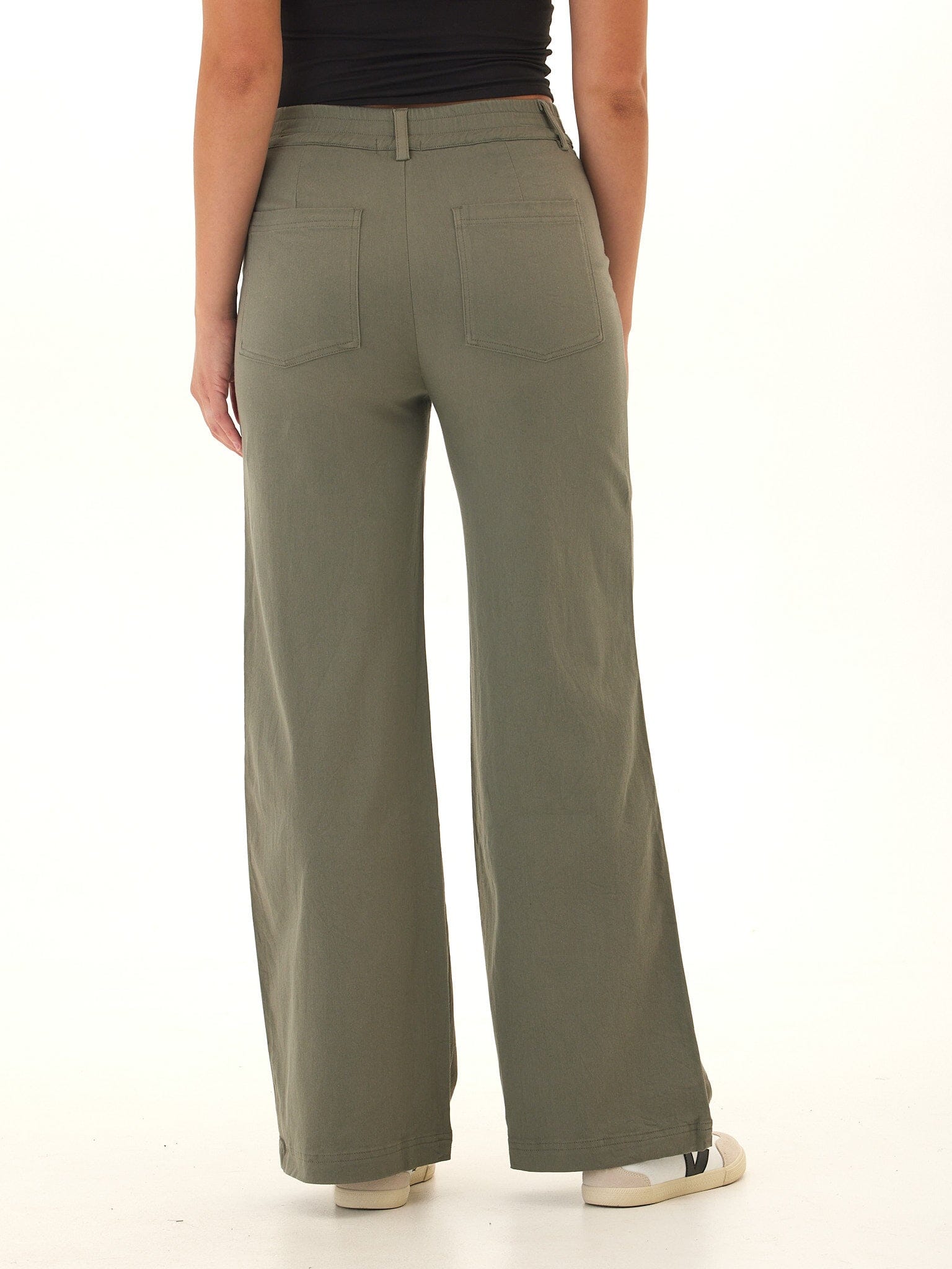 Pamela Stretch Twill Wide Leg Pant