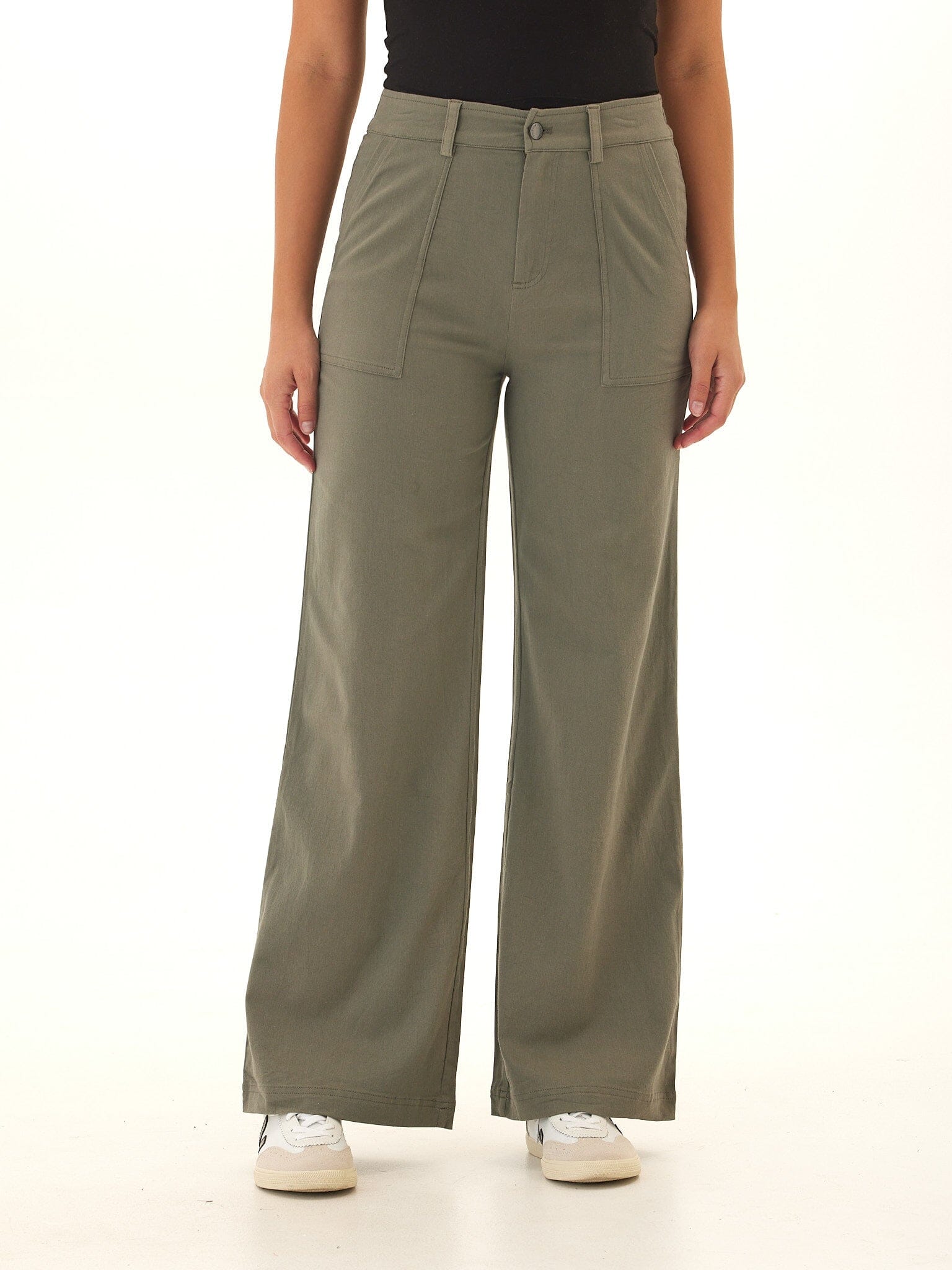 Pamela Stretch Twill Wide Leg Pant
