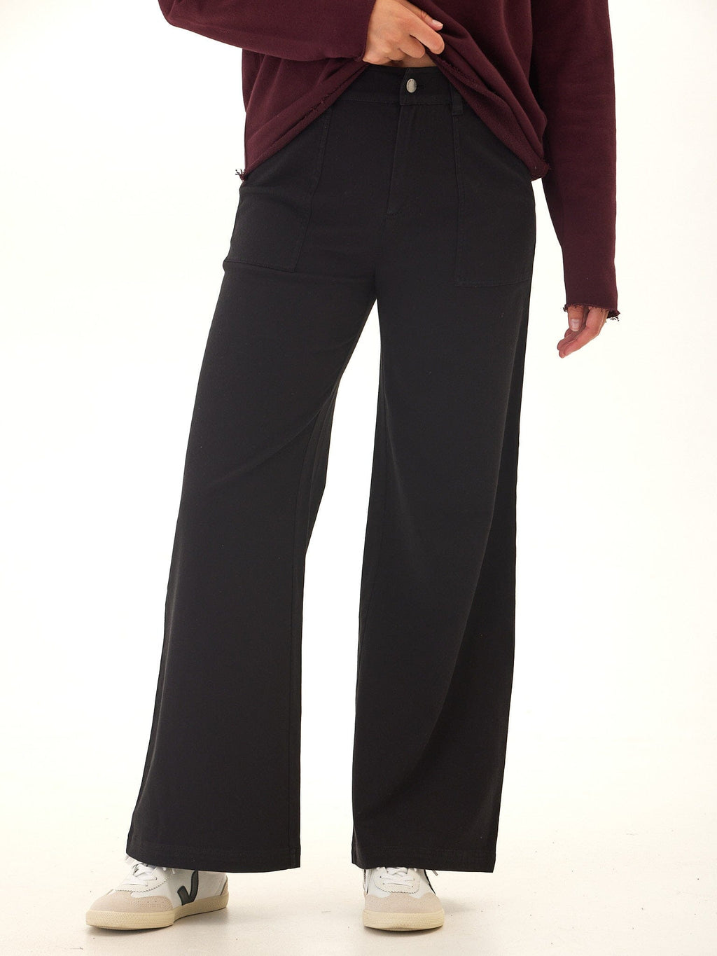 Pamela Stretch Twill Wide Leg Pant