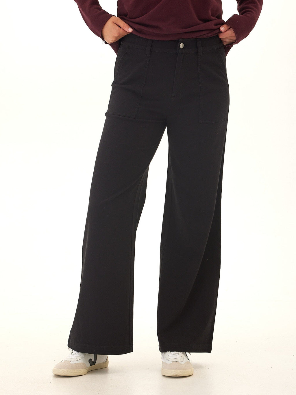 Pamela Stretch Twill Wide Leg Pant