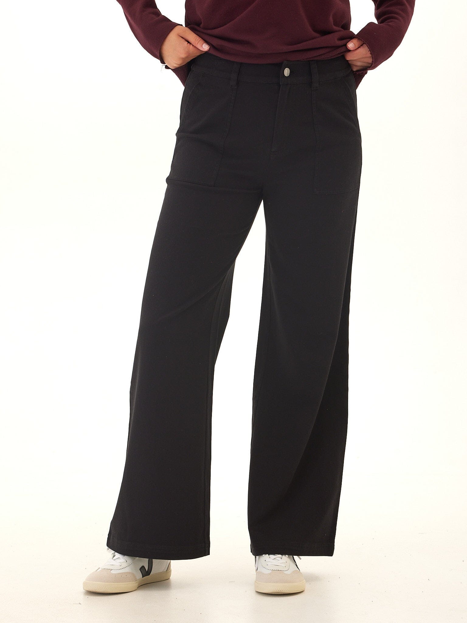 Pamela Stretch Twill Wide Leg Pant