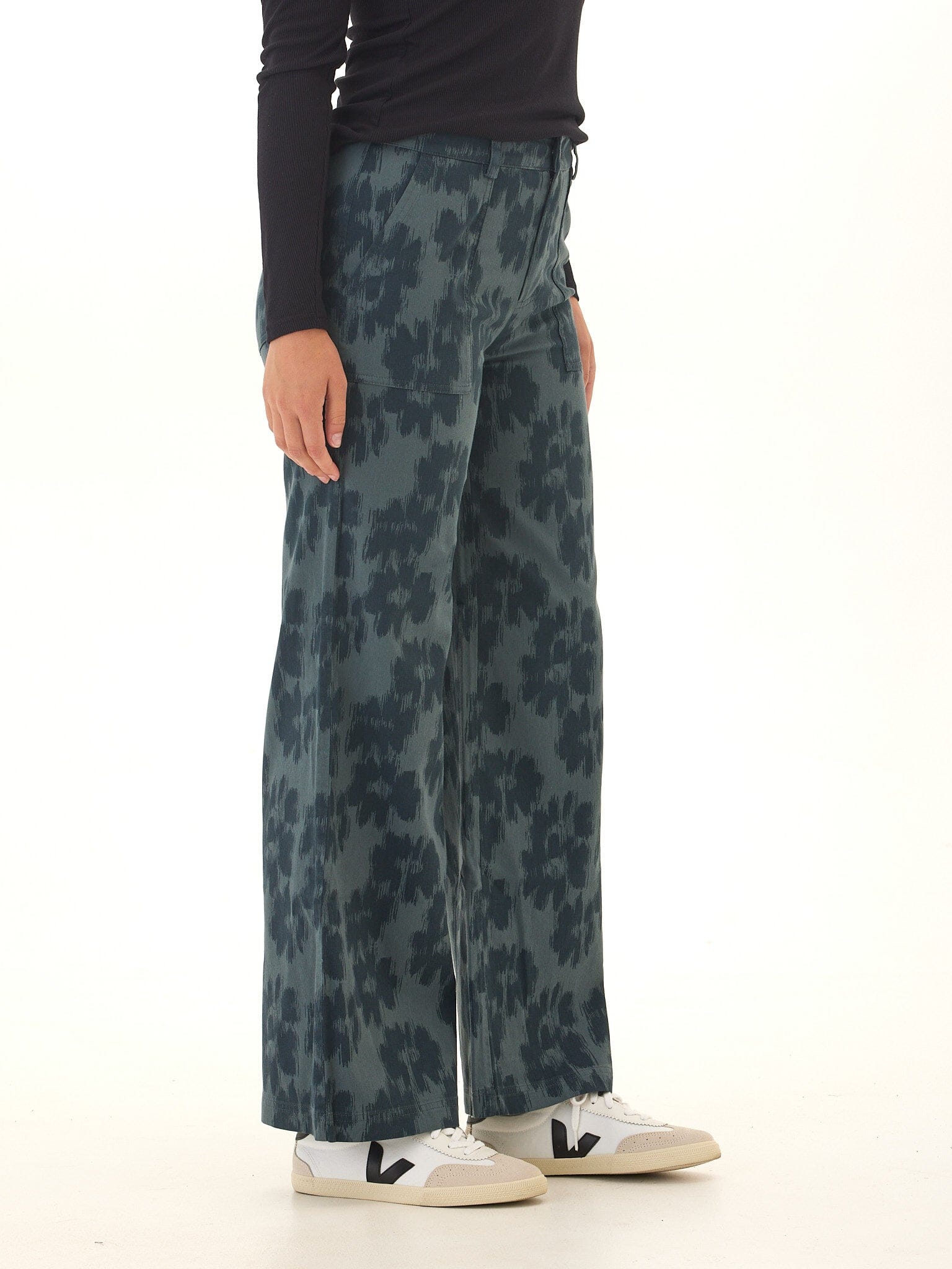 Pamela Stretch Twill Wide Leg Pant