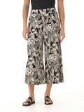Alora Island Flora Print Woven Capri Pant