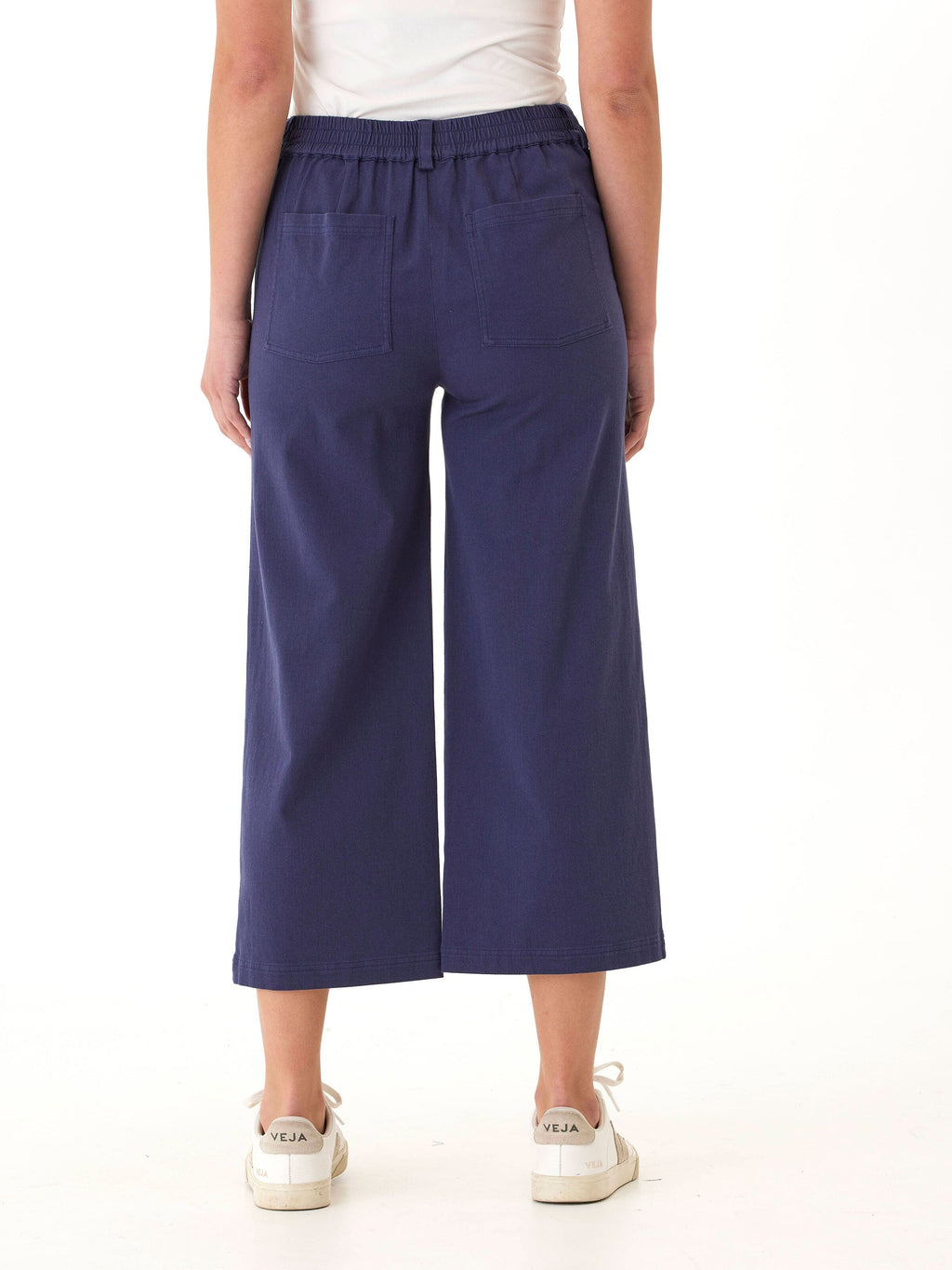 Pamela Stretch Twill Wide Leg Crop Pant