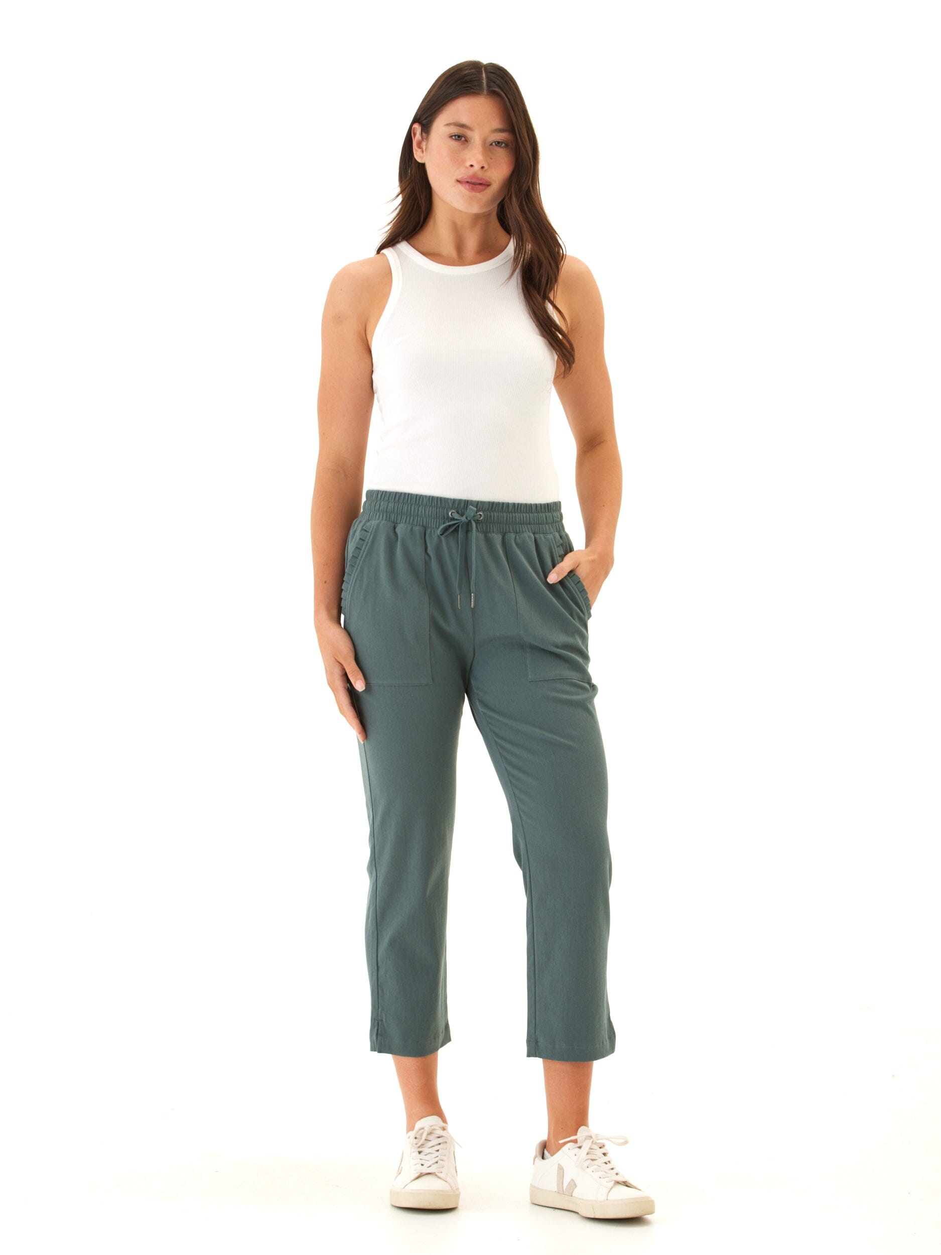 Linda Stretch Twill Capri Pant