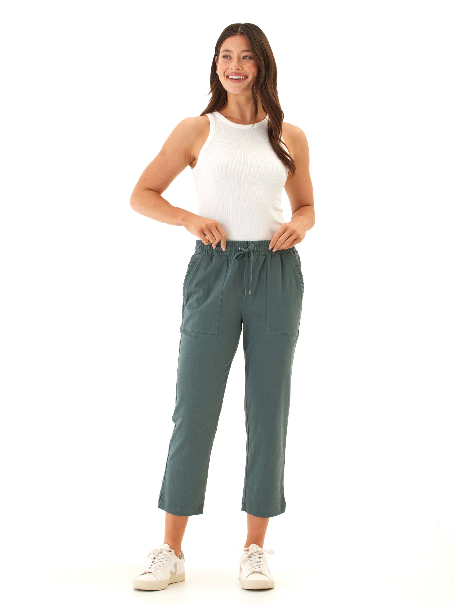 Linda Stretch Twill Capri Pant