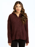Anita Cozy Boucle Full Zip Sweater Hoodie