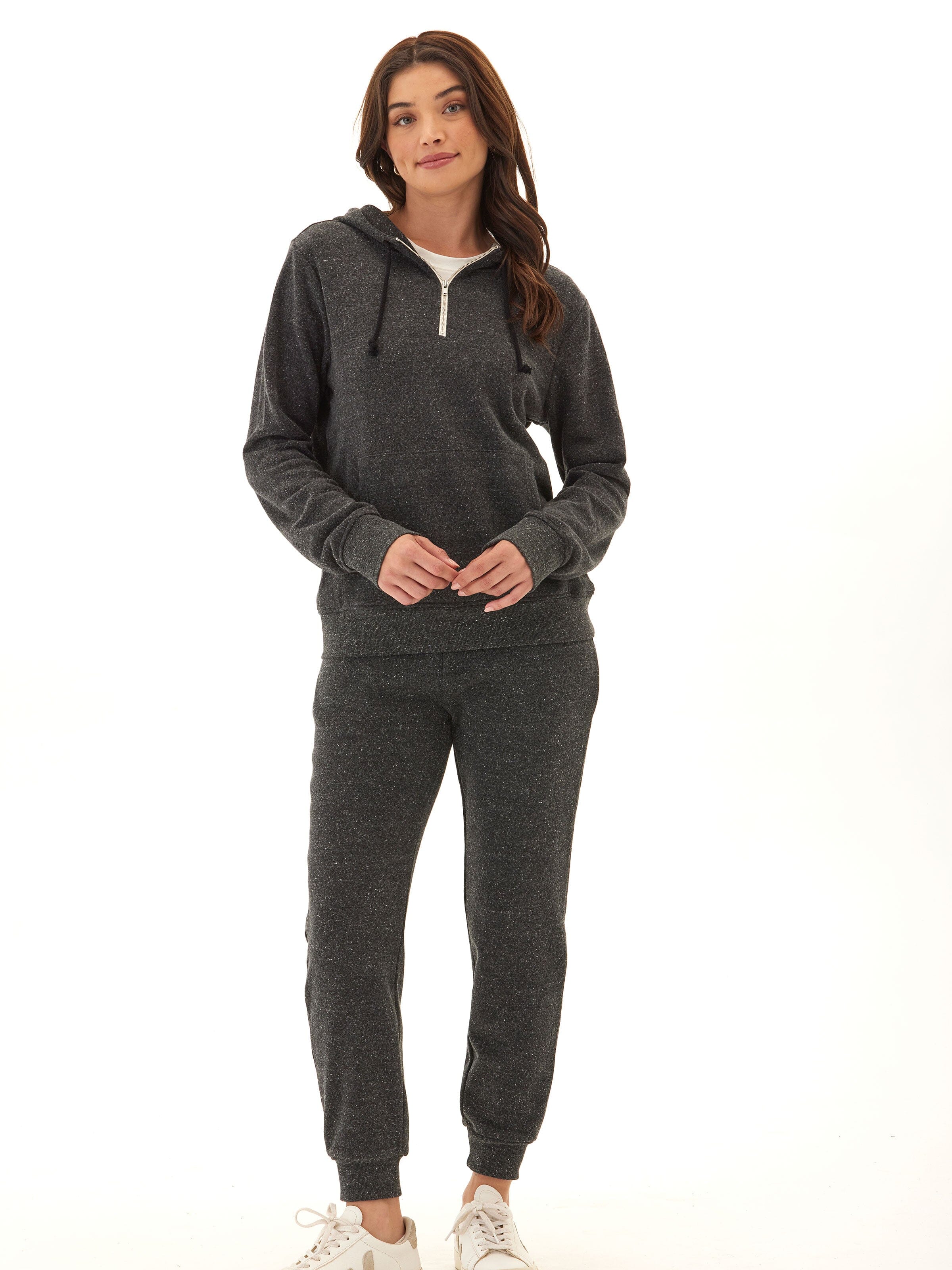 Sinead 1/4 Zip Triblend Fleece Hoodie
