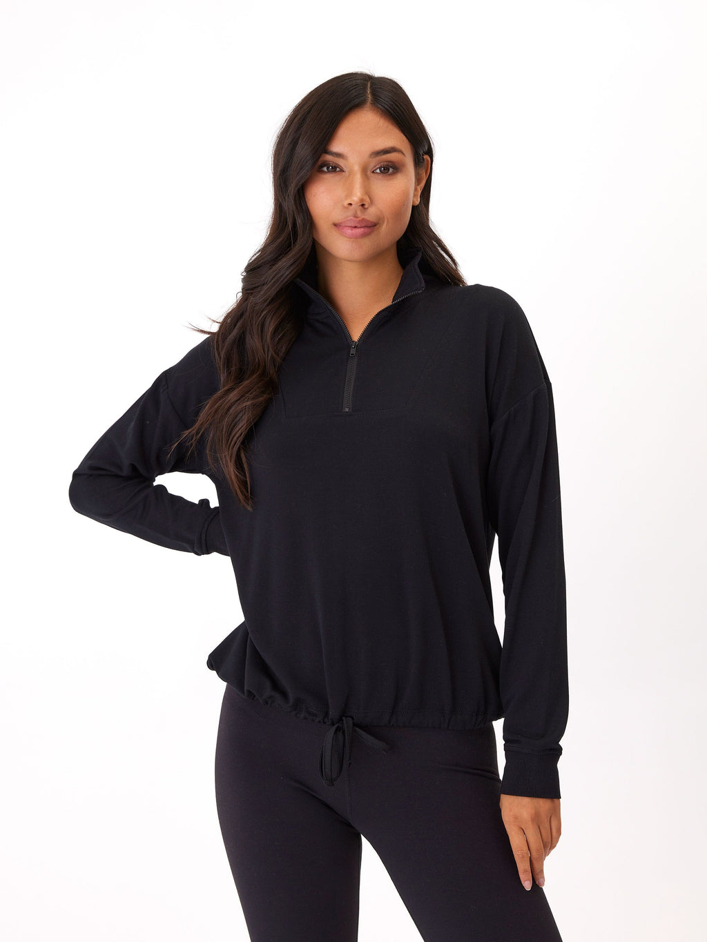 Nyla Feather Fleece Half Zip Pullover