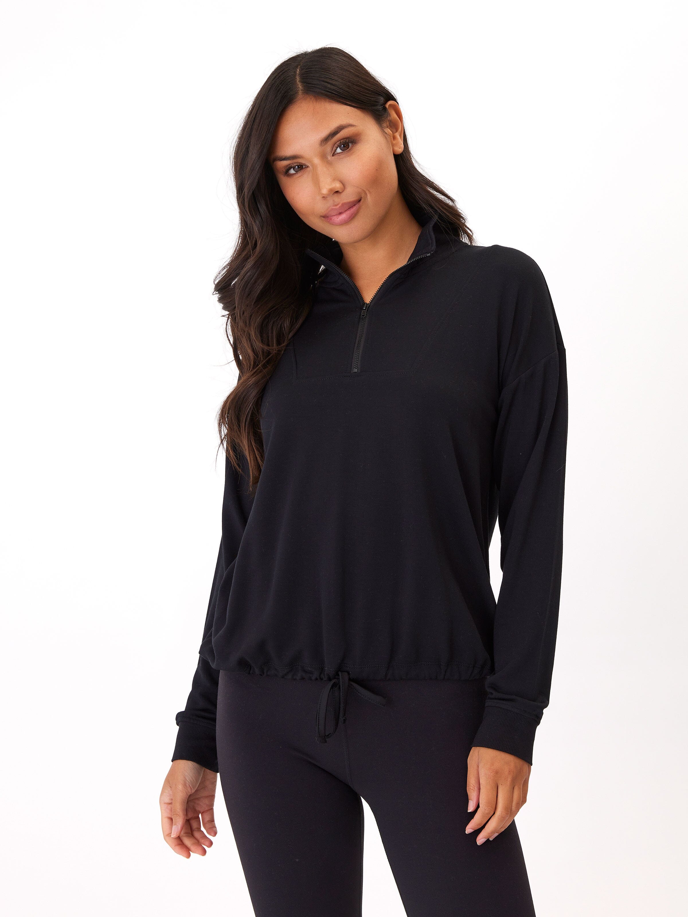 Nyla Feather Fleece Half Zip Pullover