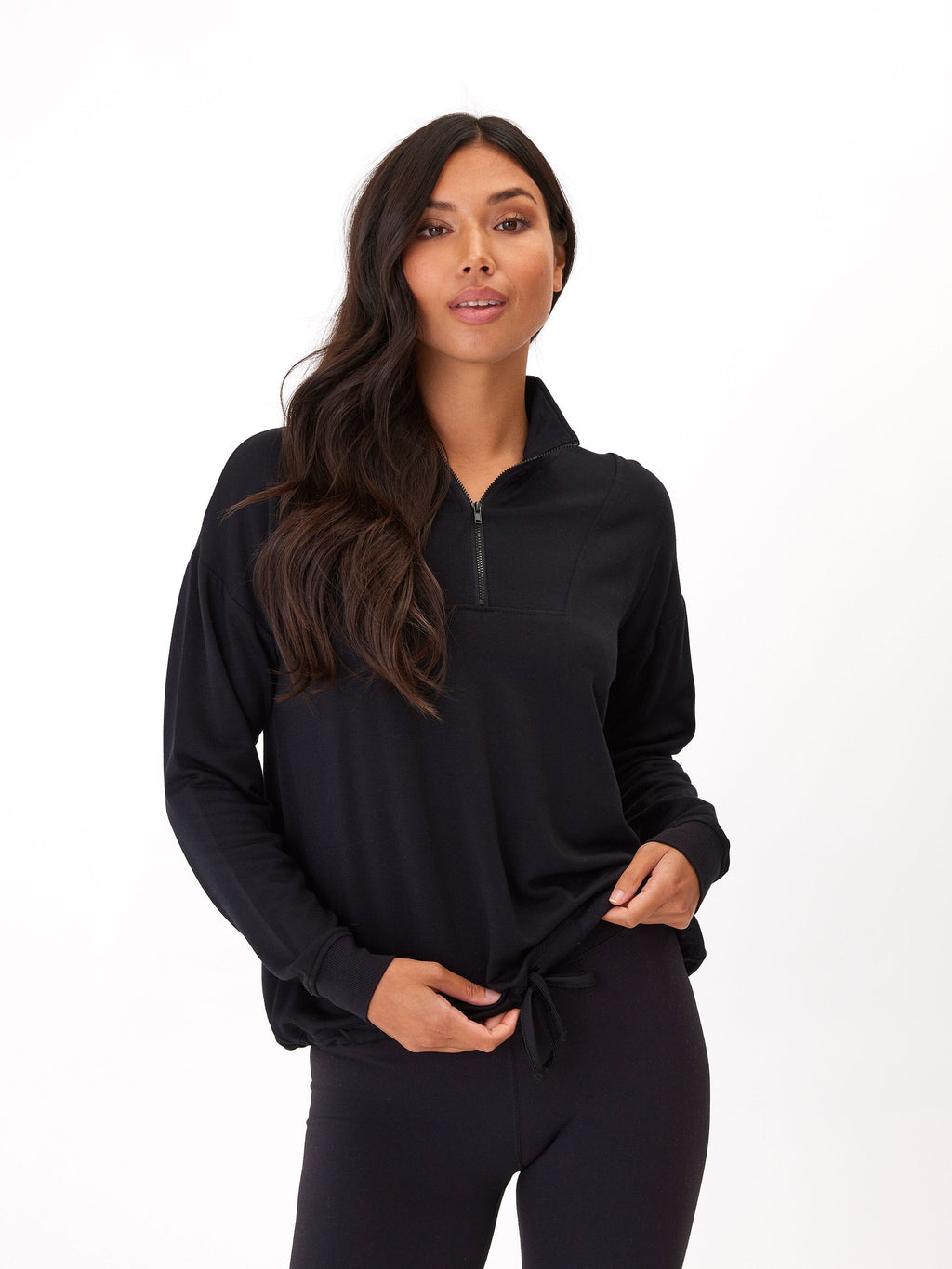 Nyla Feather Fleece Half Zip Pullover