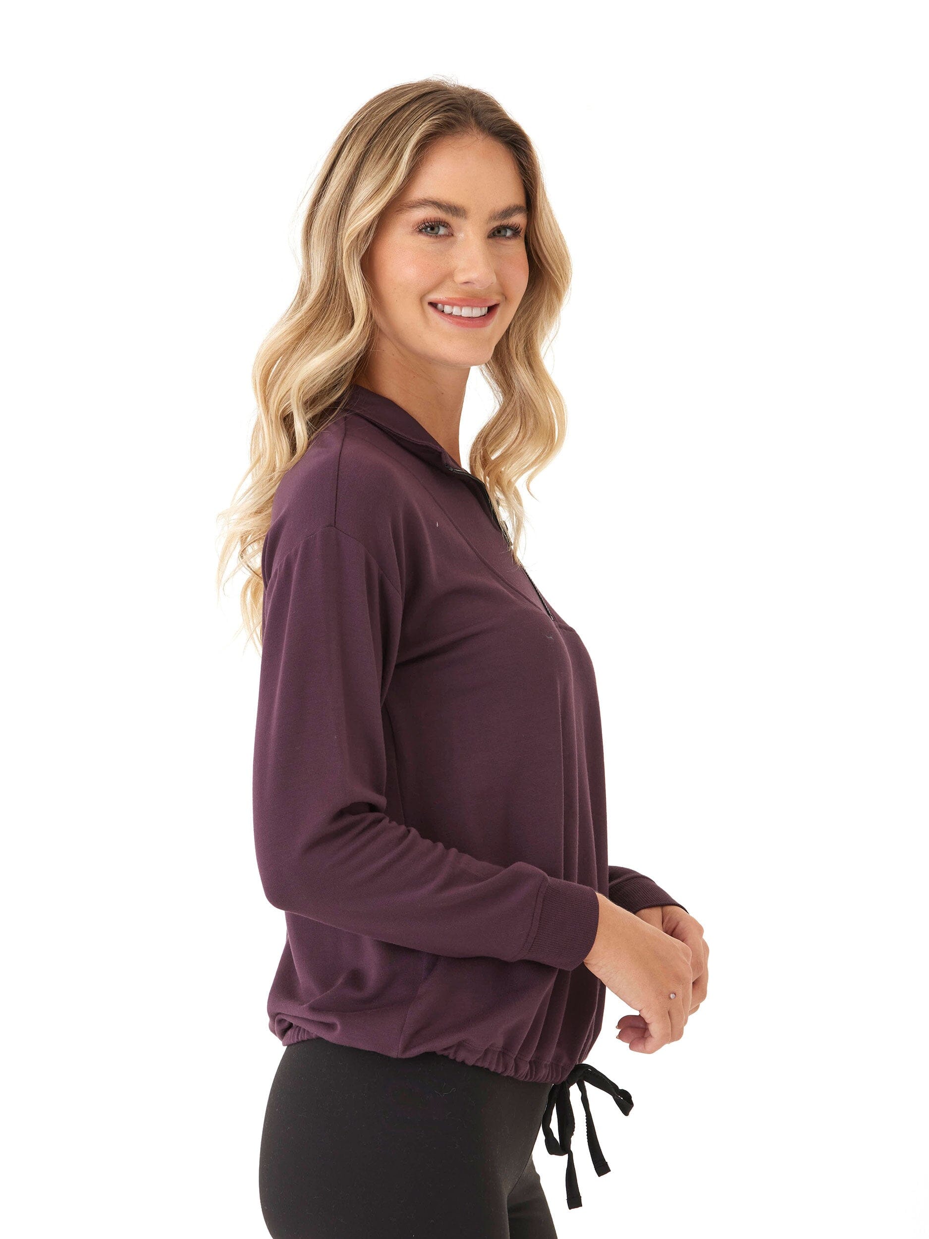 Nyla Feather Fleece Half Zip Pullover