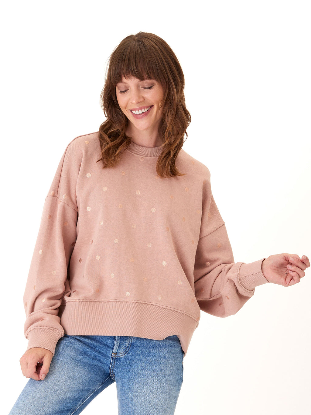 Naia Metallic Dot Pullover