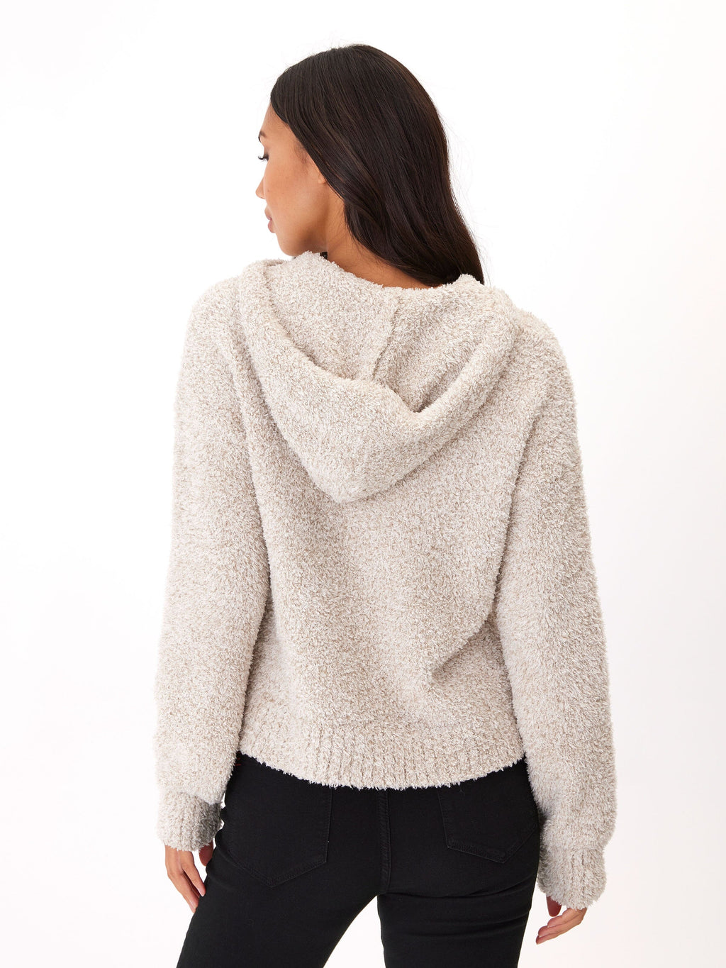 Tanisha Boucle Henley Hoodie