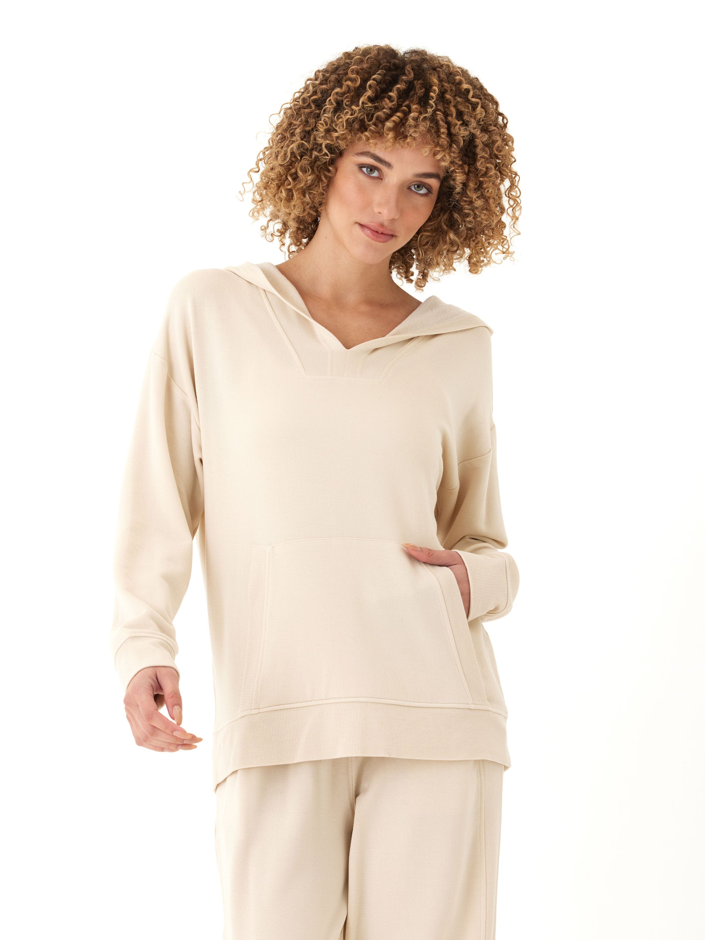 Raya Feather Fleece Pullover Hoodie
