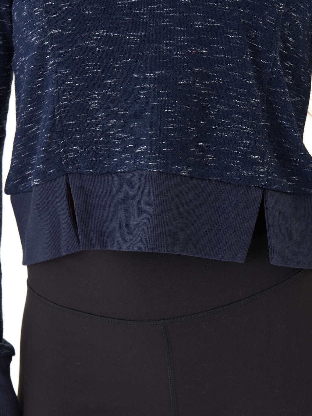 Marie Rhythm Slub Step-Hem Pullover