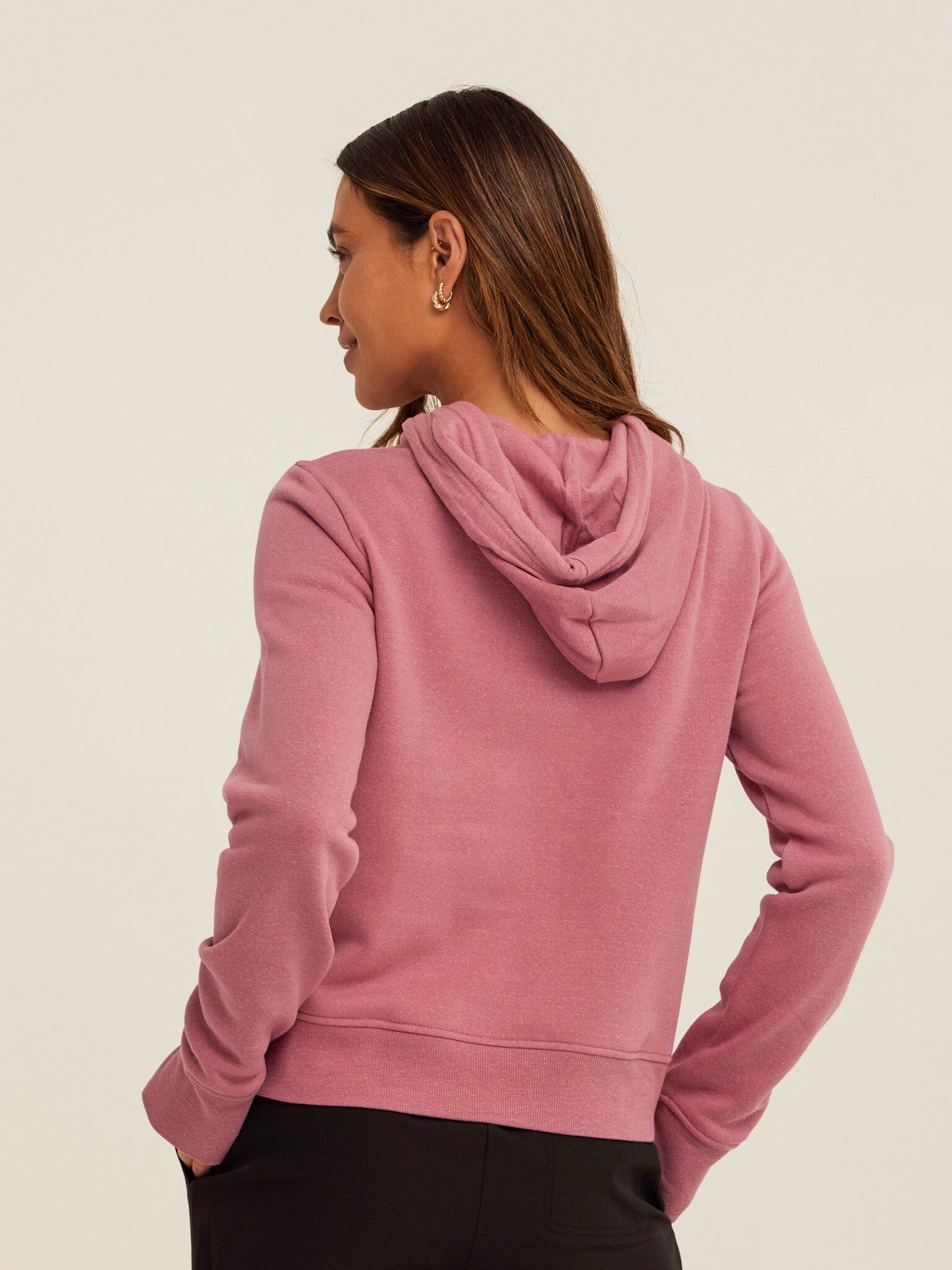 Tyra Triblend Fleece Quarter Zip Hoodie