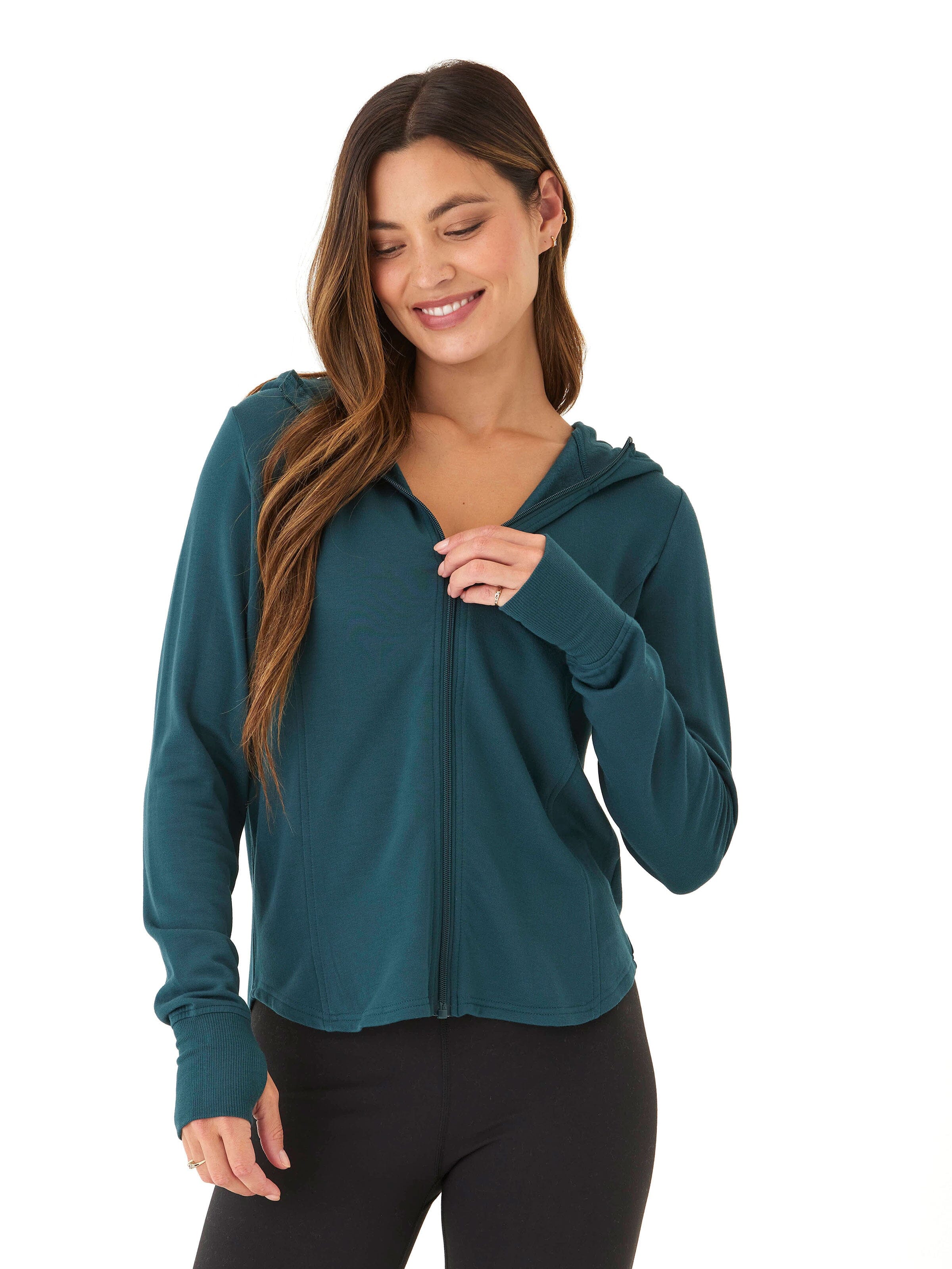 Ophelia Feather Fleece Zip Hoodie