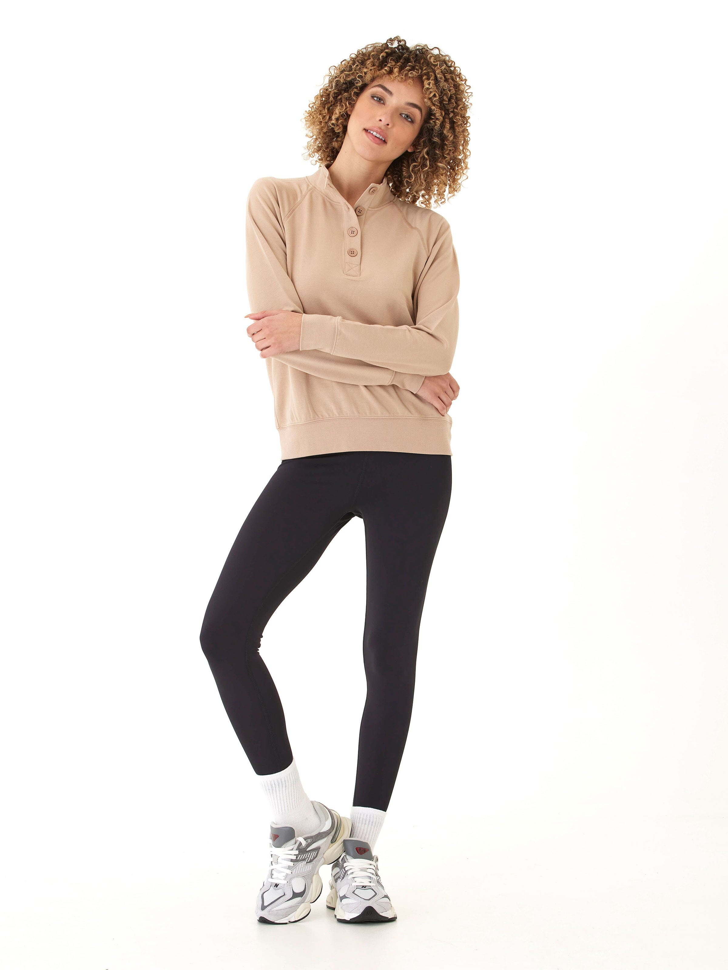 Candace Modal Terry Raglan Pullover