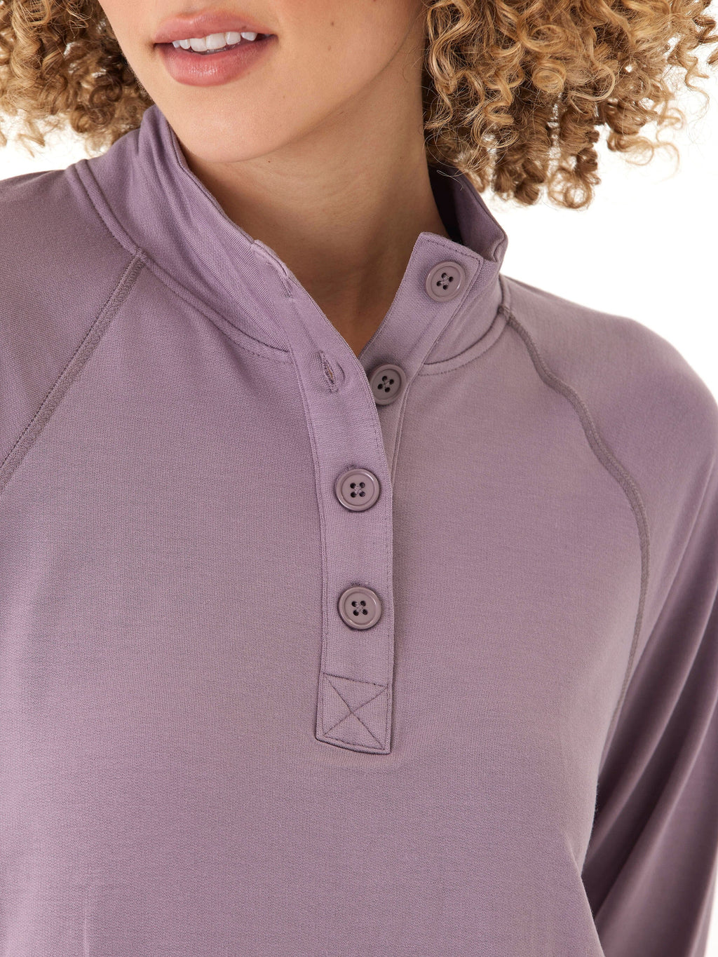 Candace Modal Terry Raglan Pullover