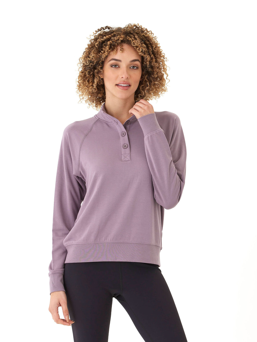 Candace Modal Terry Raglan Pullover