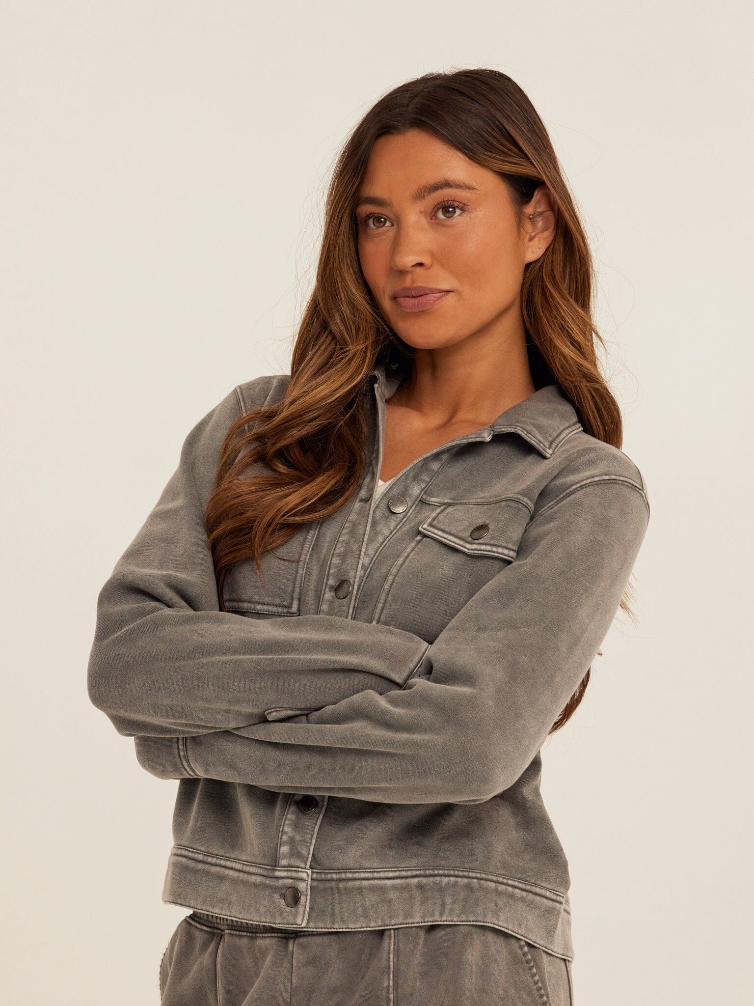Abbey Mineral Wash CVC Fleece Jacket