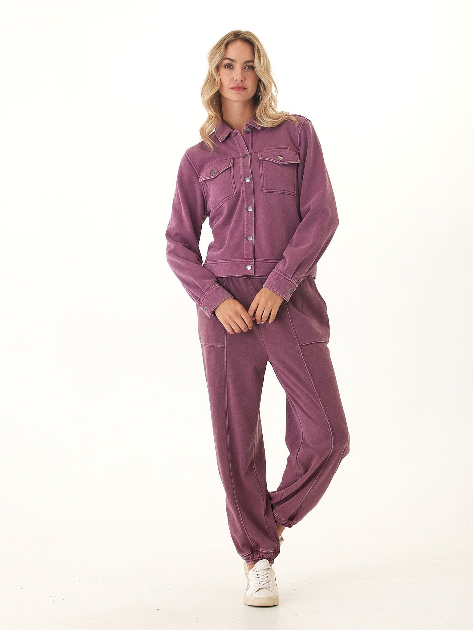 Abbey Mineral Wash CVC Fleece Jacket