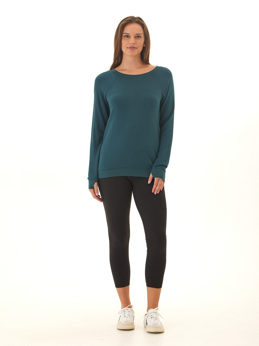 Priscilla Feather Fleece Raglan Sweatshirt
