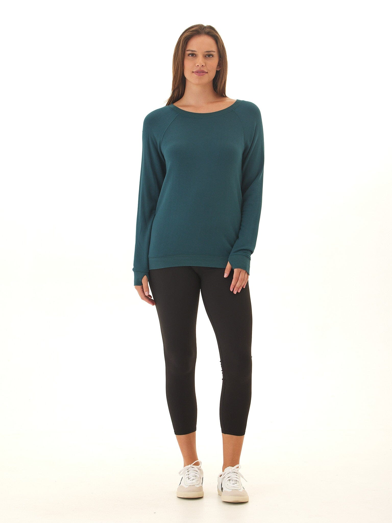 Priscilla Feather Fleece Raglan Sweatshirt