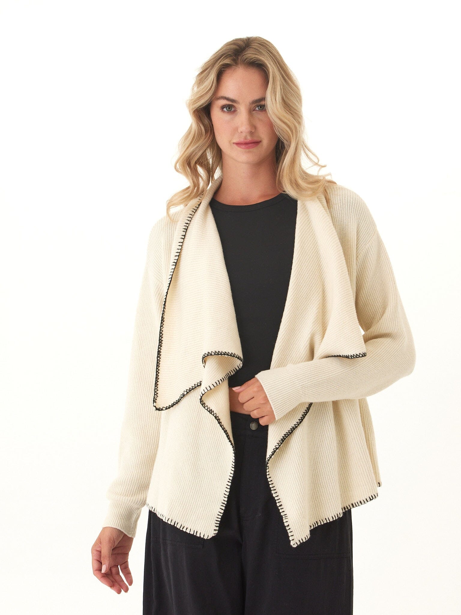 Esmae Cozy Solid Knit Sweater Cardigan