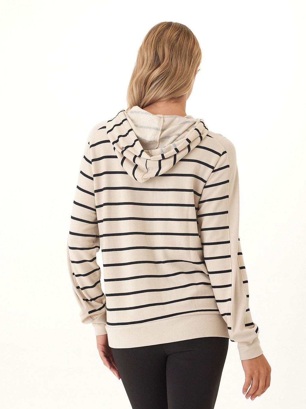 Romi Feather Fleece Rib Mix Hoodie