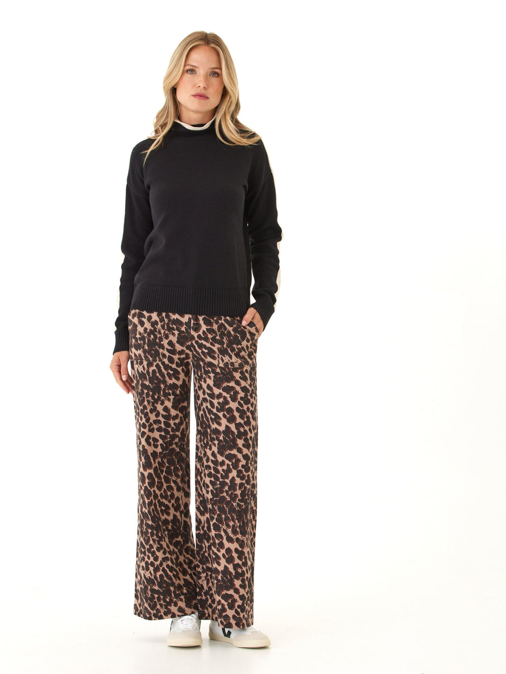 Akiko Cotton Blend Turtleneck Sweater