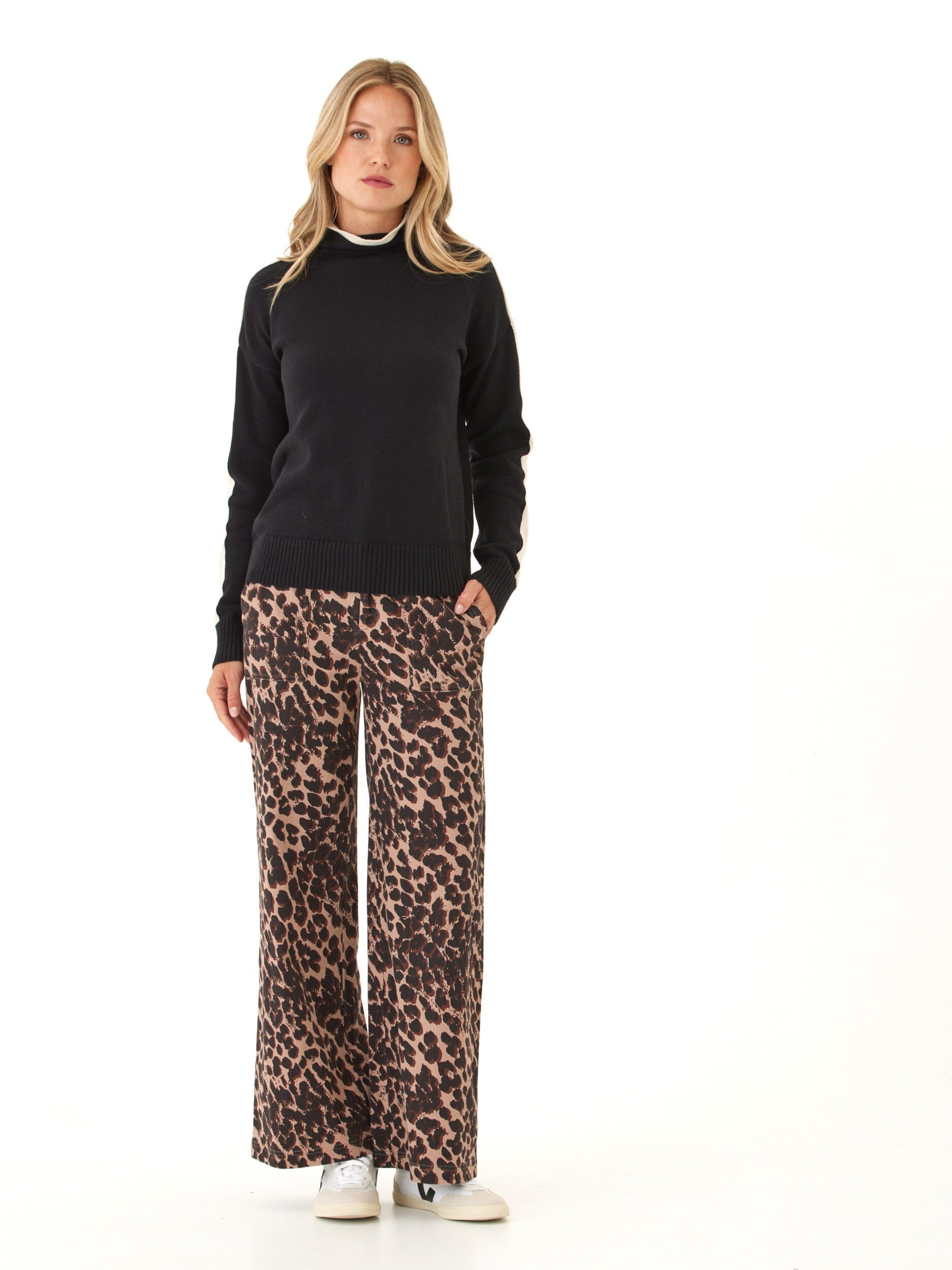 Akiko Cotton Blend Turtleneck Sweater