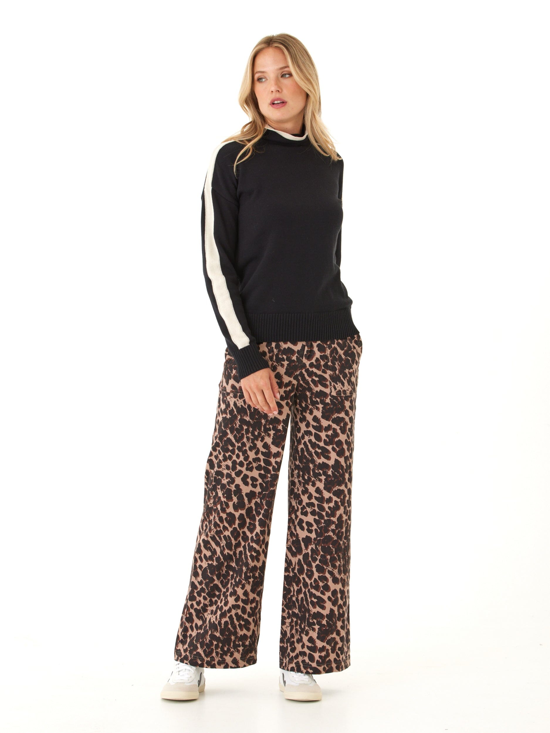 Akiko Cotton Blend Turtleneck Sweater
