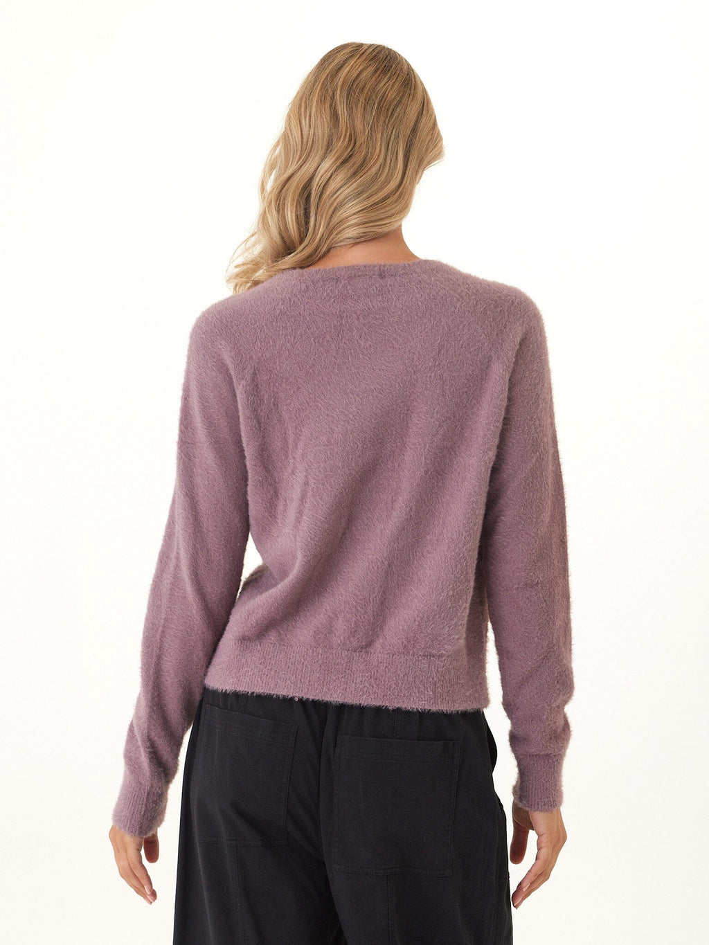 Josalyn Fuzzy Knit Raglan Pullover