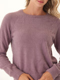 Josalyn Fuzzy Knit Raglan Pullover
