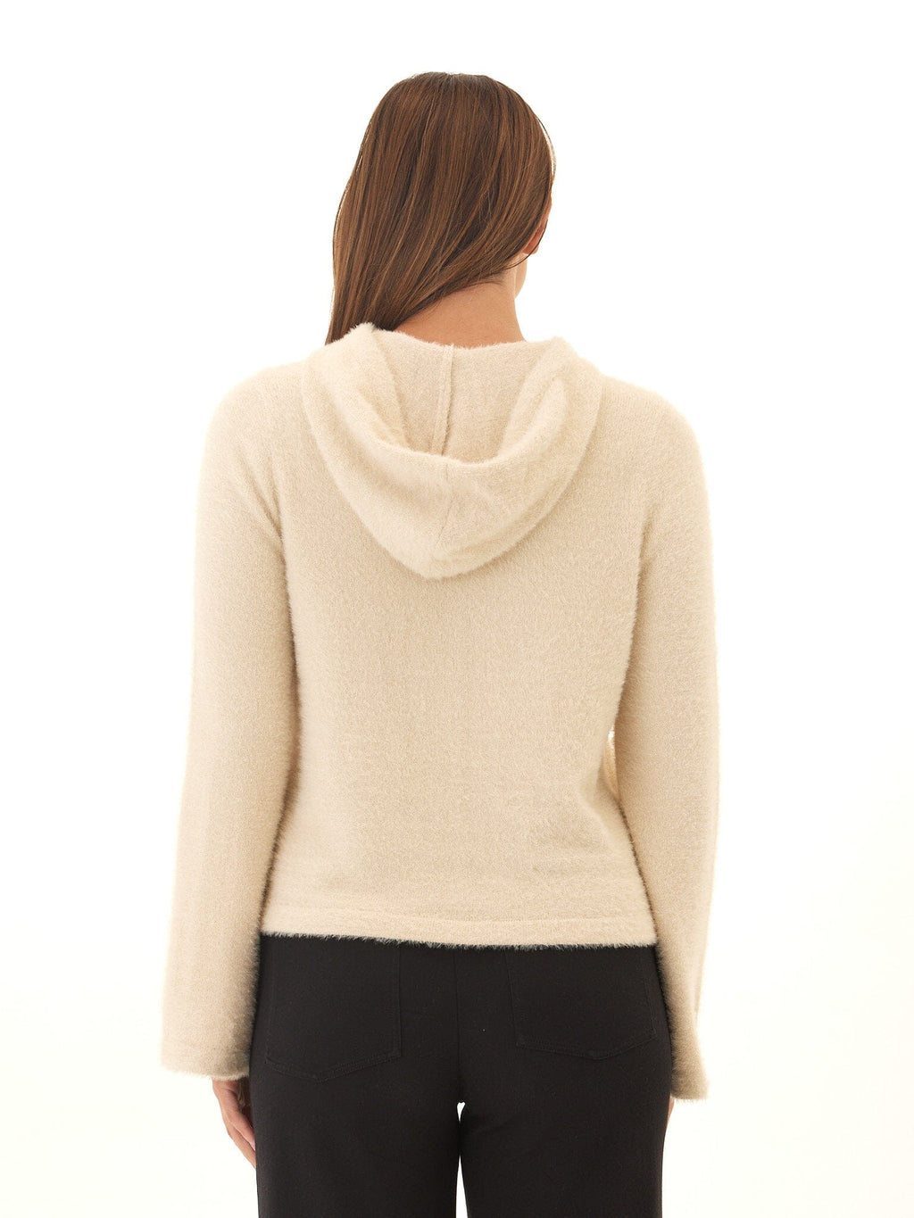 Celinne Fuzzy Knit Hoodie