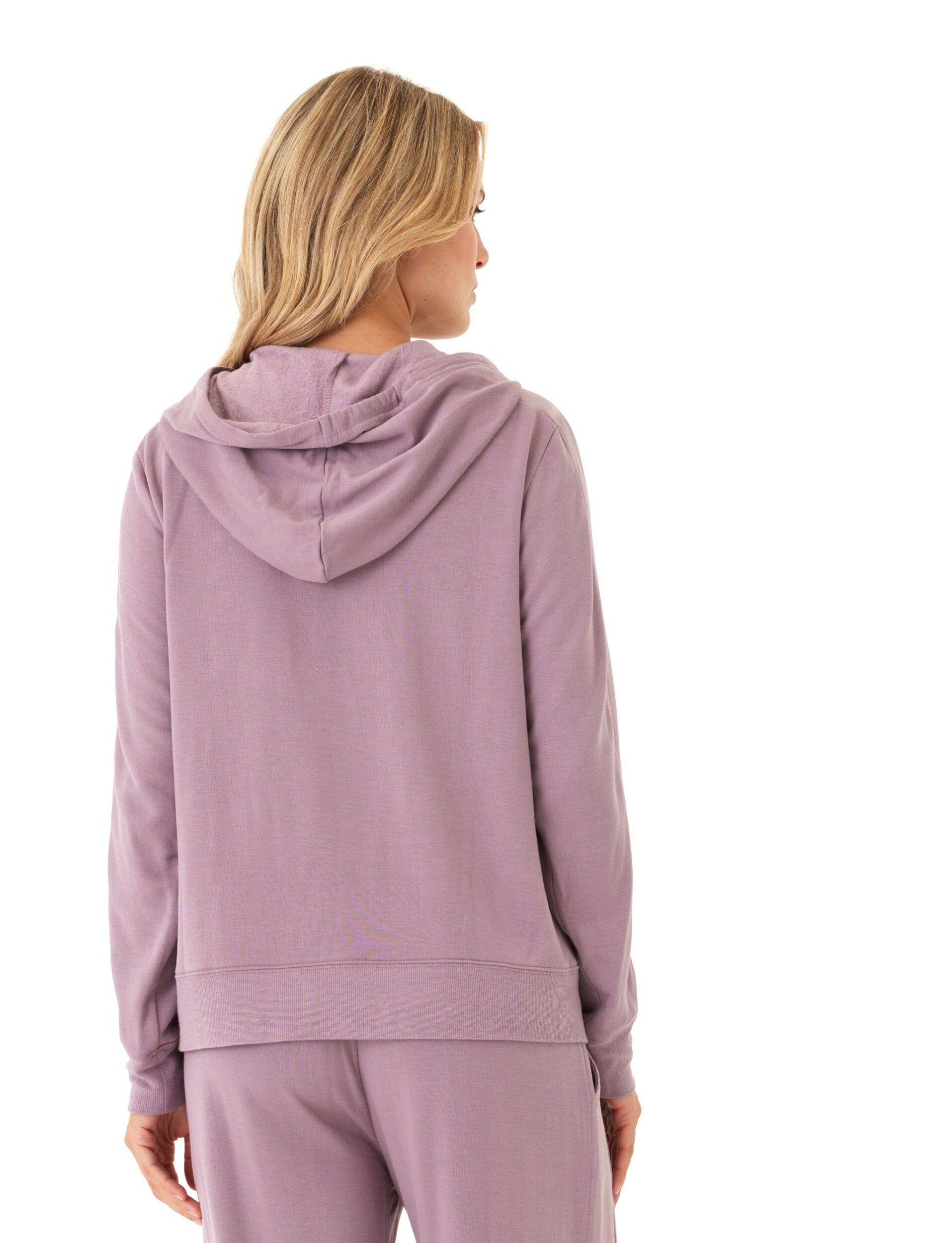 Romi Feather Fleece Trim Detail Hoodie