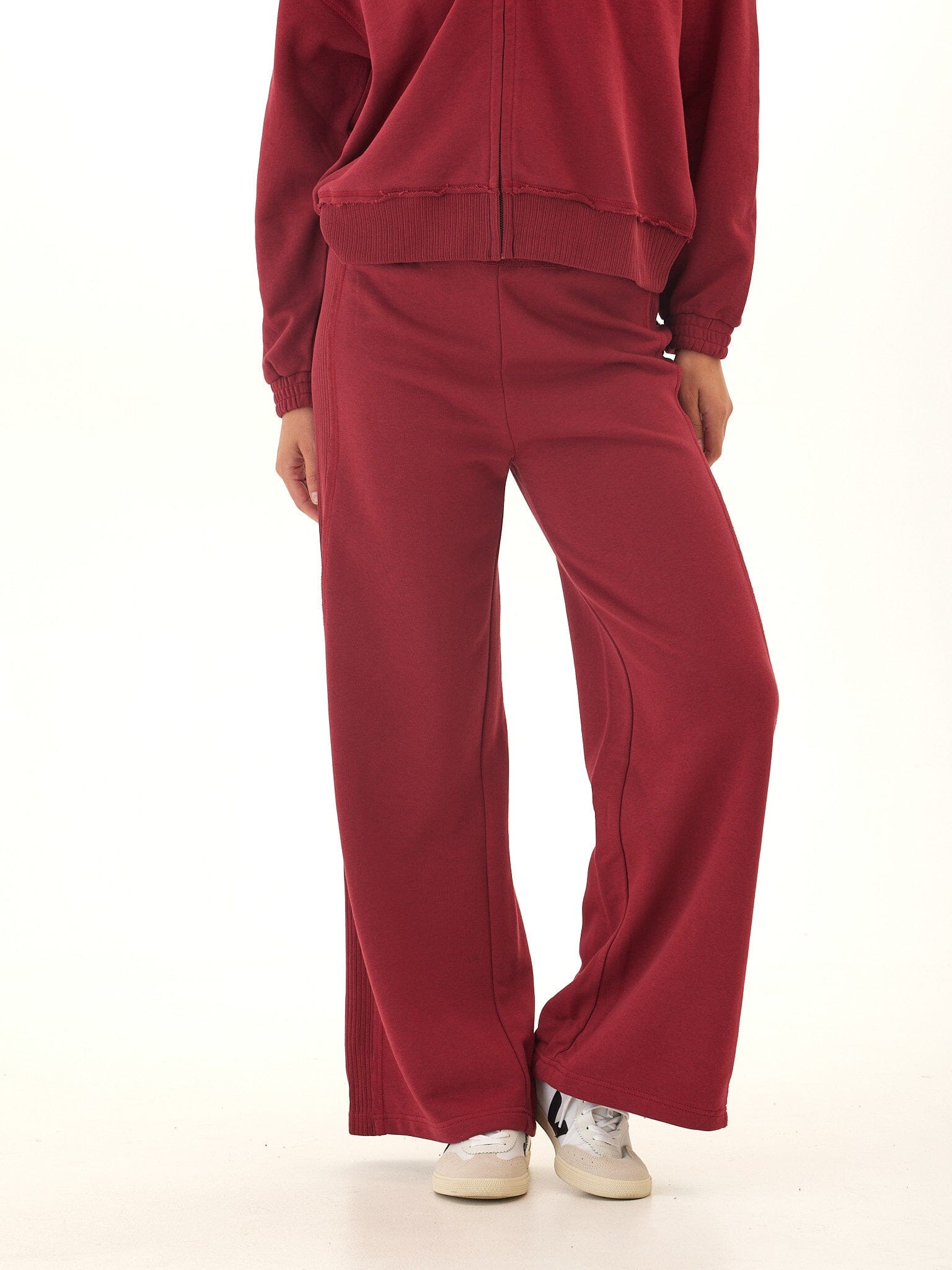 Elexis French Terry Rib Mix Wide Leg Pant