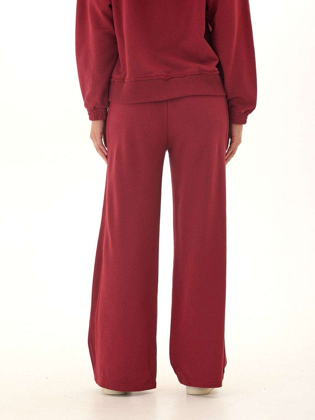 Elexis French Terry Rib Mix Wide Leg Pant