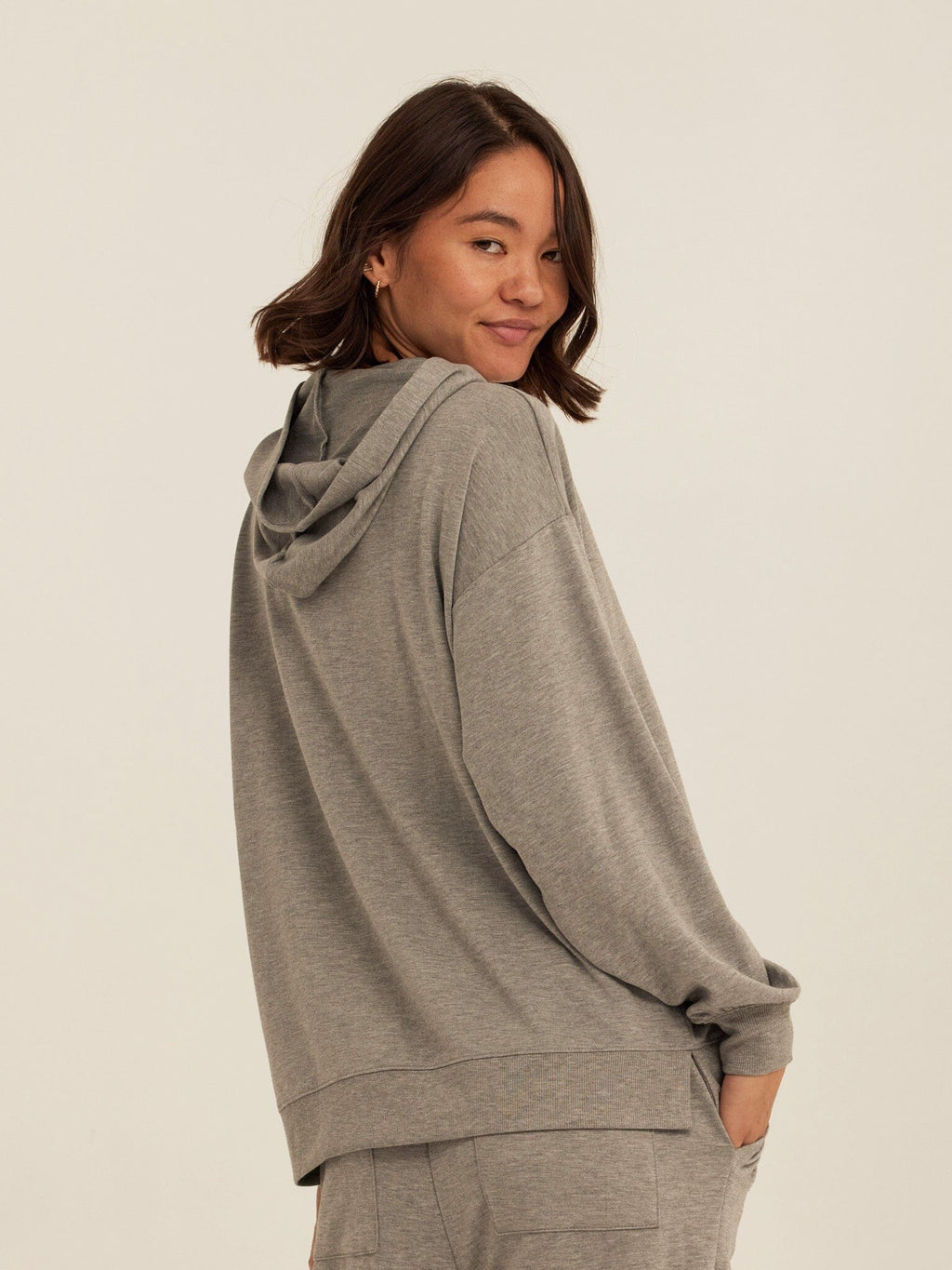 Sylvie Modal Terry Oversized Pullover Hoodie