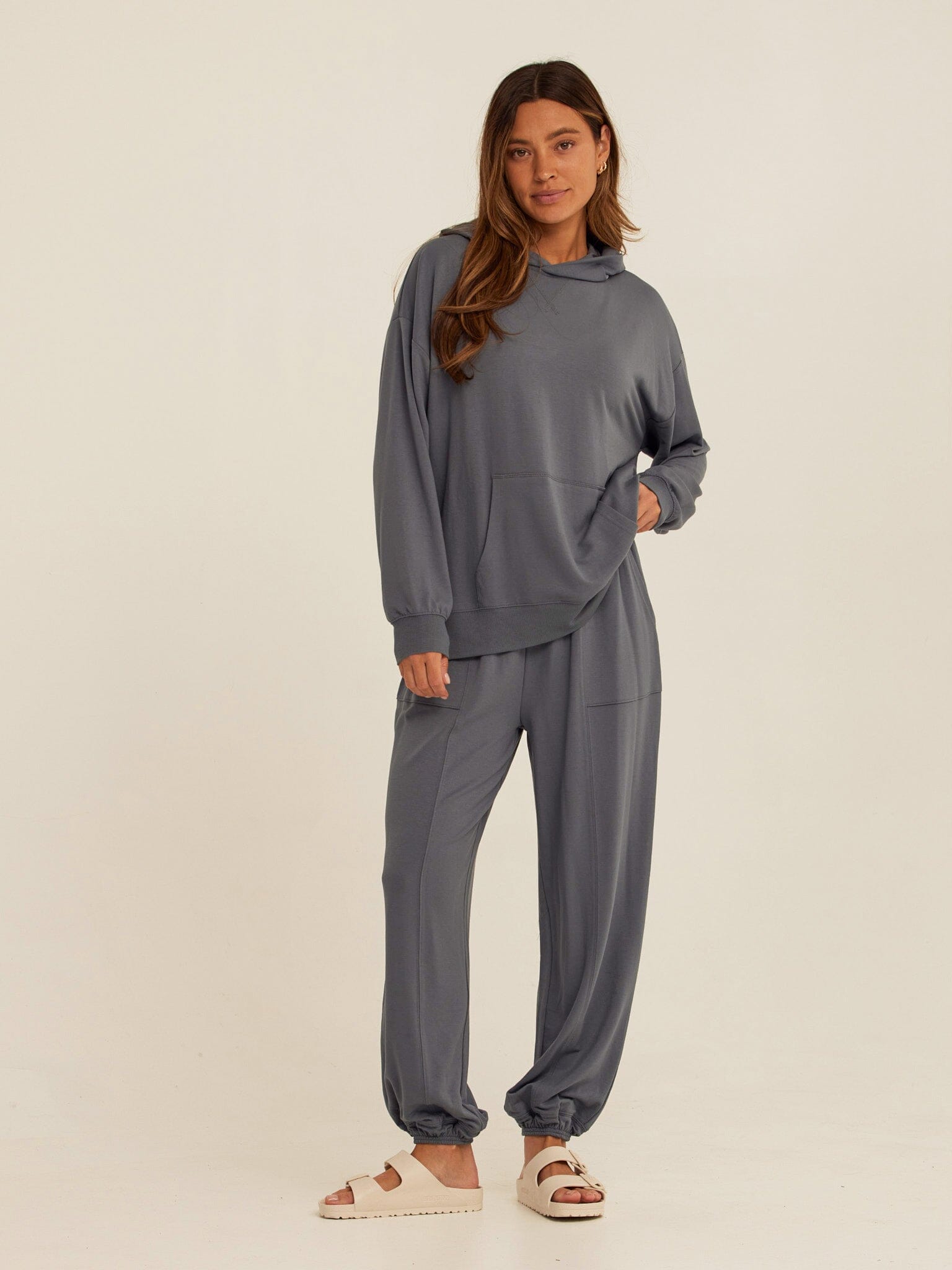 Sylvie Modal Terry Oversized Pullover Hoodie