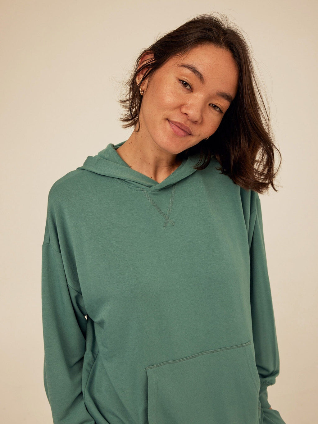 Sylvie Modal Terry Oversized Pullover Hoodie