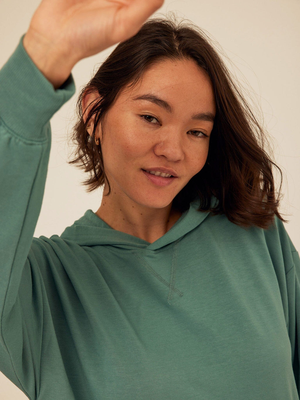 Sylvie Modal Terry Oversized Pullover Hoodie